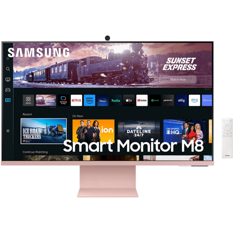 SAMSUNG 32 inç 4K Akıllı Monitör M8 M80C Pembe LS32CM80PUUXUF